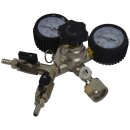CO2 Armatur / Druckminderer mit 2 Abgängen