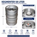 Kegmenter / Bierfass / Gärbehälter - 58 Liter