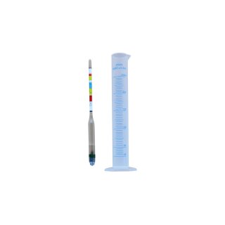 Bierwürzespindel mit Messzylinder im Set