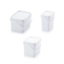 Brau- und Gäreimer rechteckig mit Deckel und Bügel