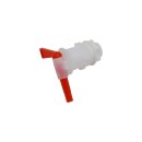 Auslaufhahn Kunststoff rot – drehbar, 3/4"...
