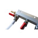 CO2 Verteiler - 4 Abgänge mit Anschlusstüllen