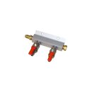 CO2 Verteiler - 2 Abgänge mit Gewinde