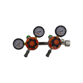 CO2 Armatur MK4 mit 2 Druckreglern