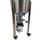Edelstahl Druck Gärtank konisch - 35 Liter