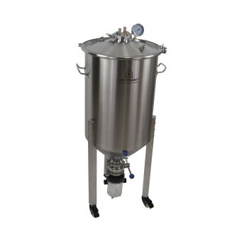 Edelstahl Druck Gärtank konisch - 60 Liter