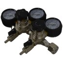 CO2 Doppel-Armatur / 2-fach Druckregler