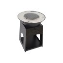 Flammenkoch Feuerschale mit Plancha Grillplatte