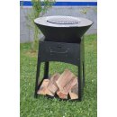 Flammenkoch Feuerschale mit Plancha Grillplatte