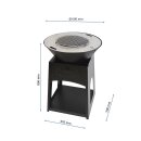 Flammenkoch Feuerschale mit Plancha Grillplatte