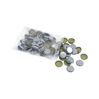 Kleinpackung Kronkorken silber - 100 Stk