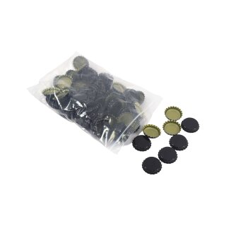 Kleinpackung Kronkorken schwarz- 100 Stk
