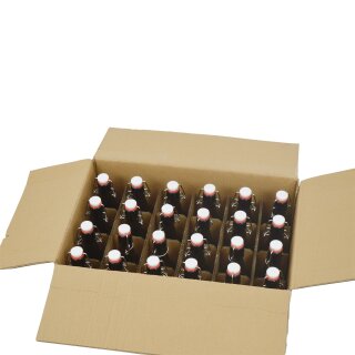 Flasche 500ml mit Bügelverschluss / 24 Stück Box