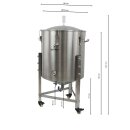 Edelstahl Gärbehälter konisch - 100 Liter
