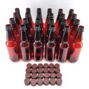 PET-Flaschen 500 mL Amber – 24 Stück mit...