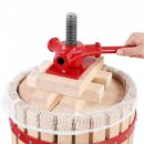 Obstpresse aus Holz 18 Liter – Manuelle Spindelpresse inkl. Presssack