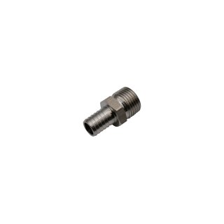 Schlauchtülle Edelstahl 1/2" AG × 13 mm