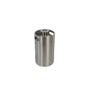 Edelstahl Bierfass 5 Liter – mit Type A Flachfitting